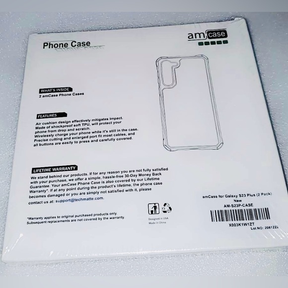 amCase for Galaxy S23 Plus (2 Pack) | NIP - Picture 3 of 4